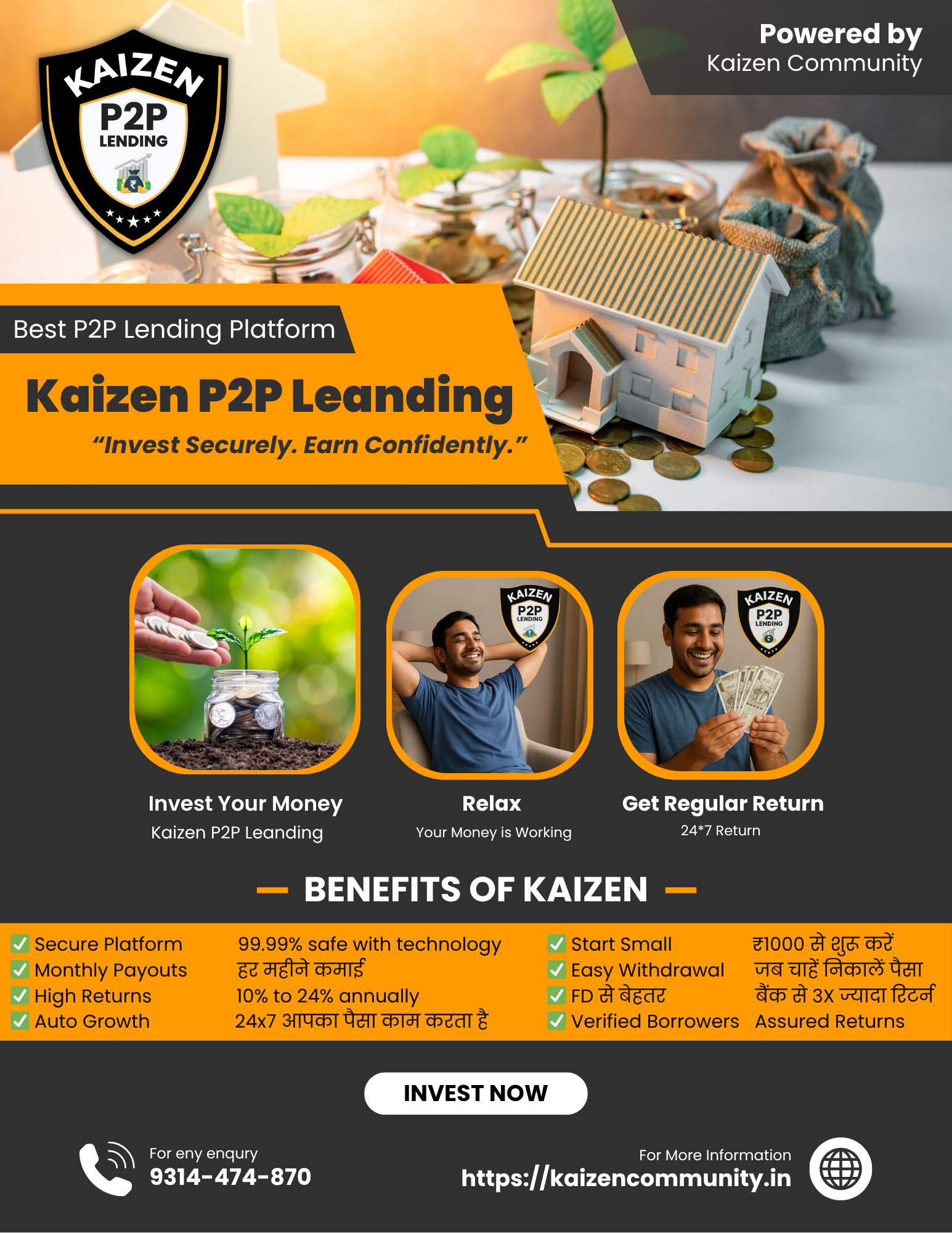 Best P2P Lending Platform in India – Kaizen P2P Lending